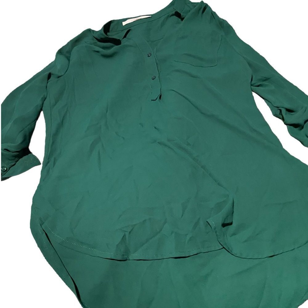 Hawthorne size large green blouse excellent condition see pics